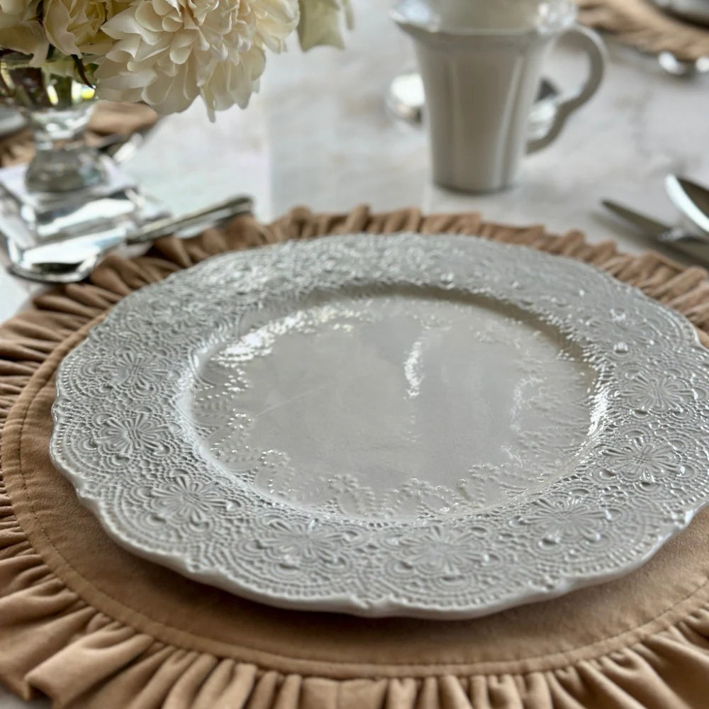 Merletto Antique Lace Charger