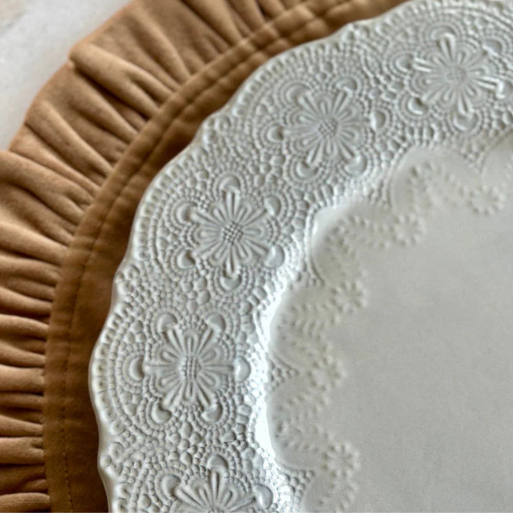 Merletto Antique Lace Charger