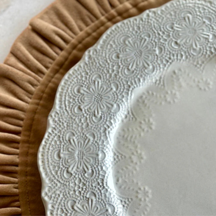 Merletto Antique Lace Charger