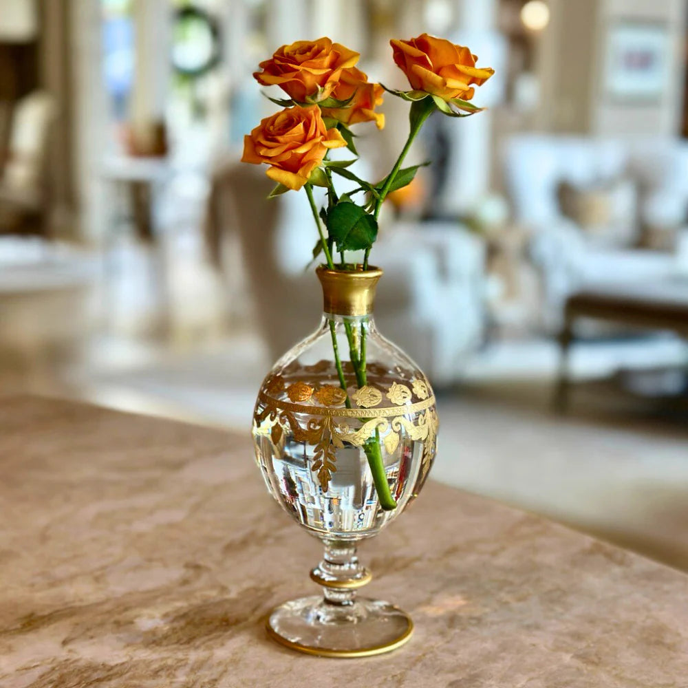 Vetro Gold Bud Vase