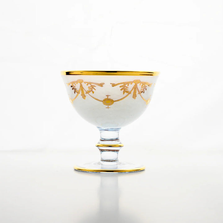 Rialto Borghese with Gold Compote - White