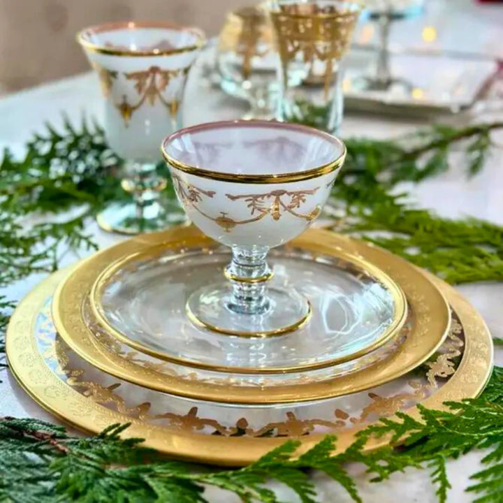 Rialto Borghese with Gold Compote - White