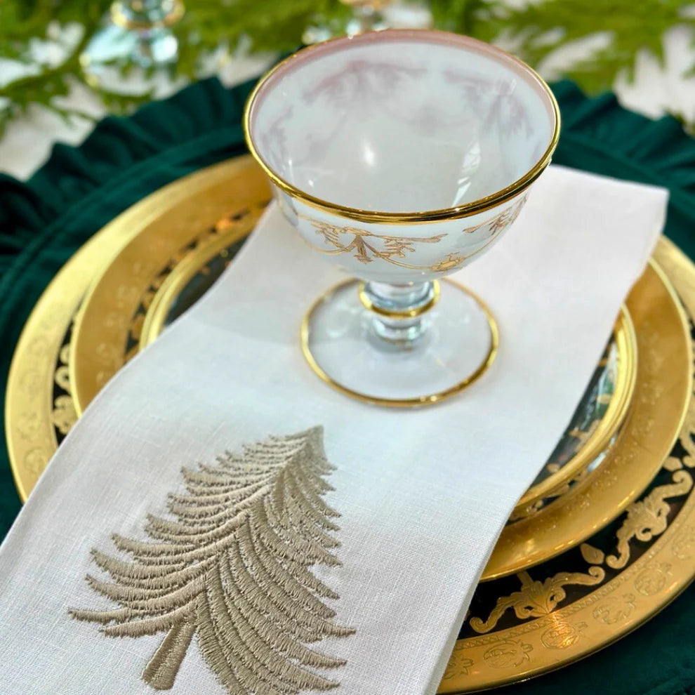 Rialto Borghese with Gold Compote - White