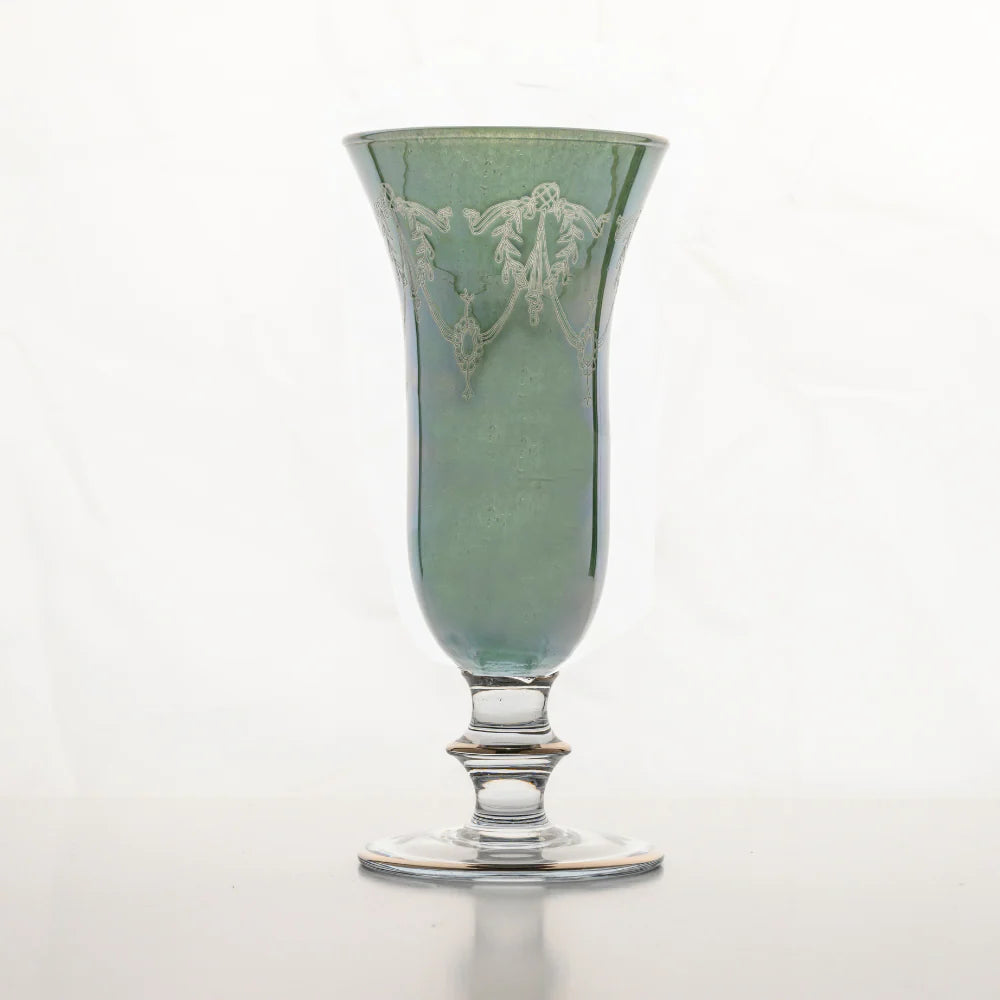 Rialto Borghese Etched Flute - Green