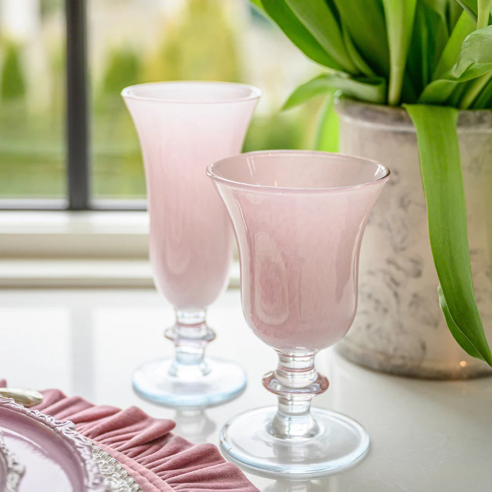 Rialto Water/Wine Glass - Soft Pink