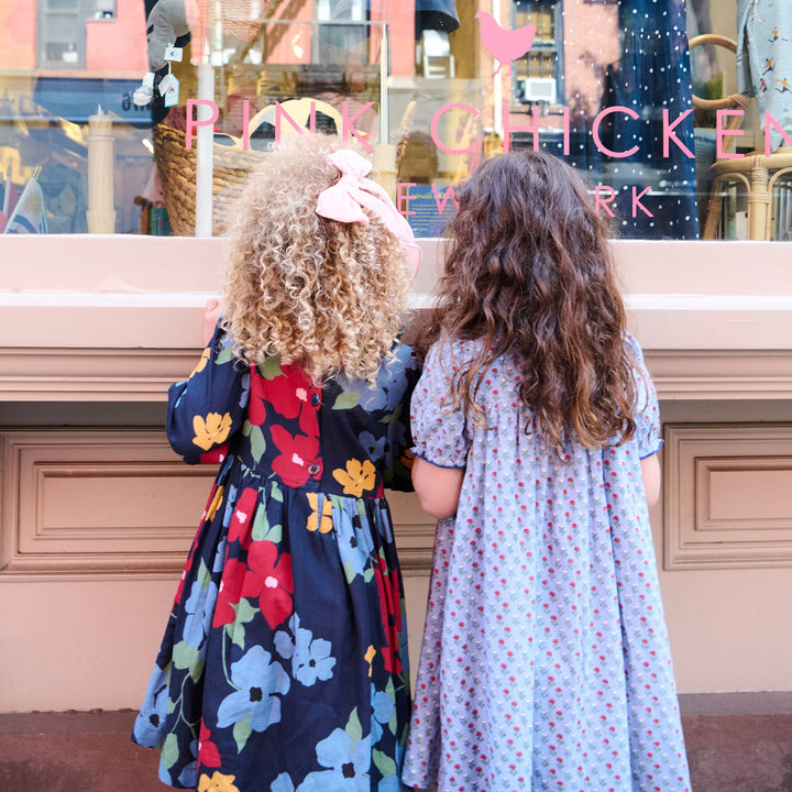 Girls Lucia Dress - Light Blue Carnation