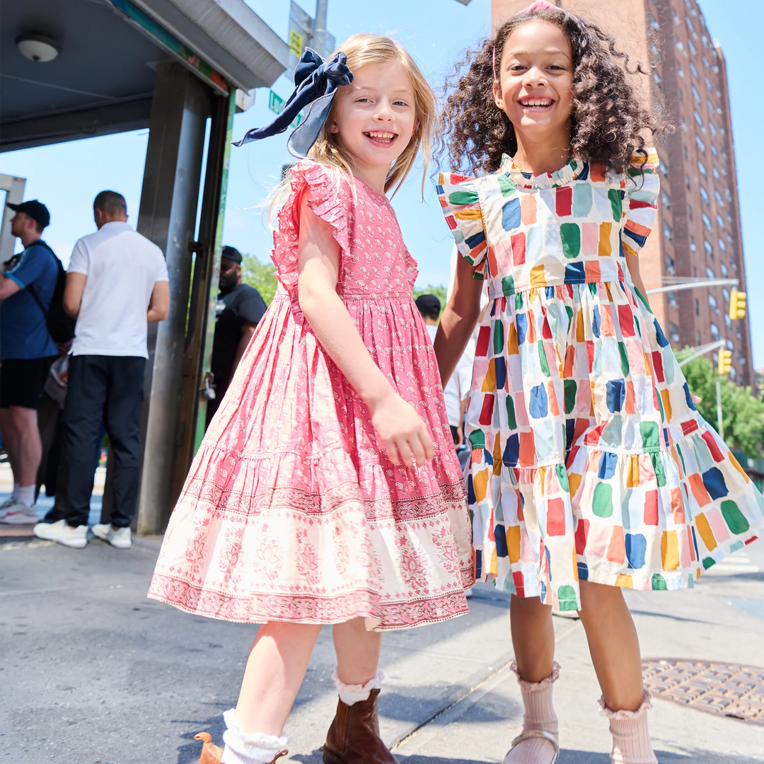 Girls Kit Dress - Small Paisley