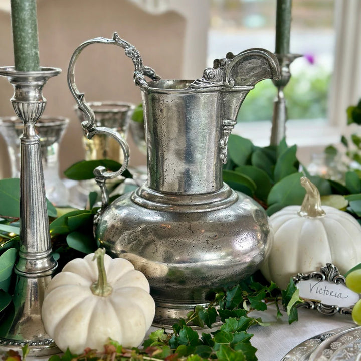 Vintage Pewter Large Pitcher