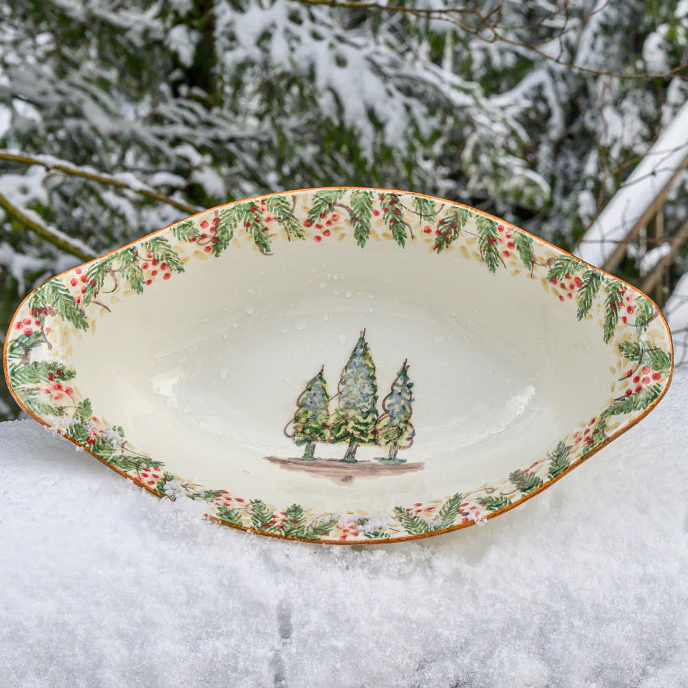 Natale Oval Serving Bowl