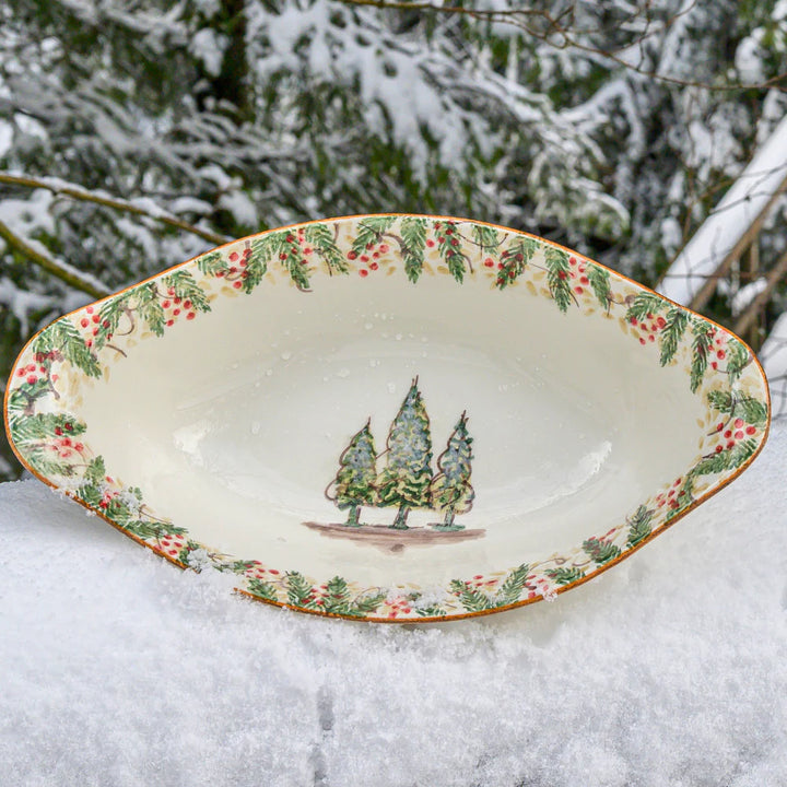Natale Oval Serving Bowl