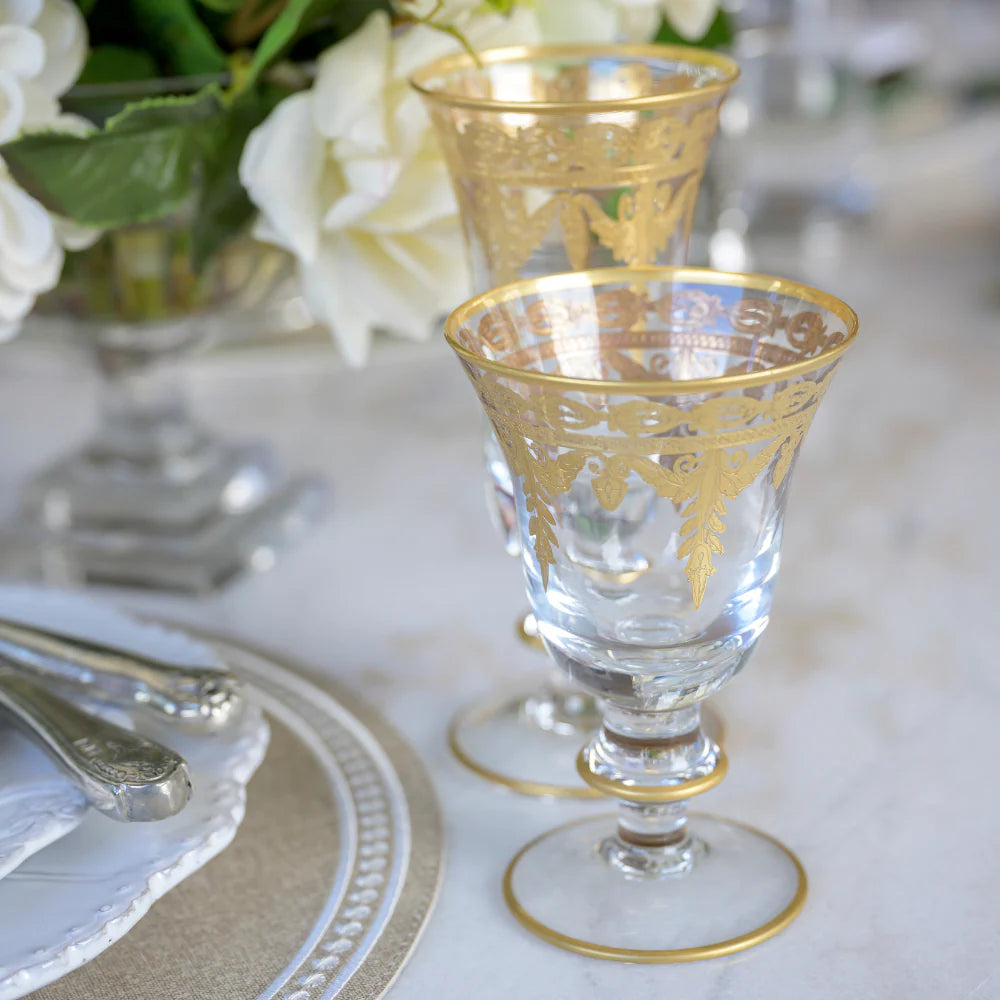 Vetro Gold Water/Wine Glass