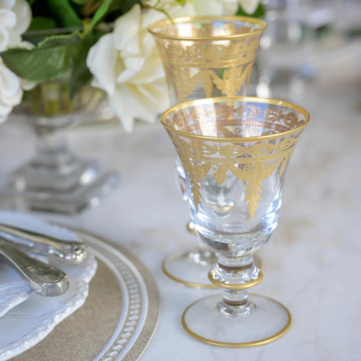Vetro Gold Water/Wine Glass