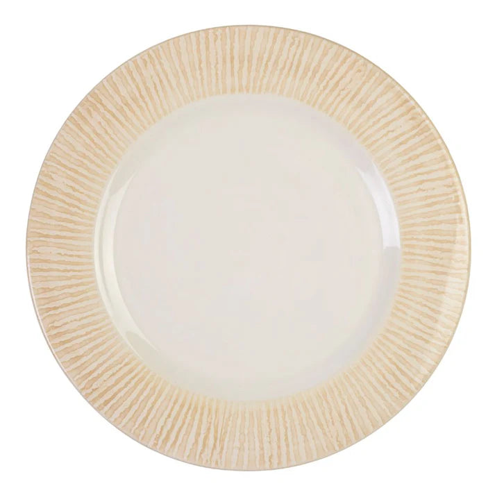 Striped Charger - Cream