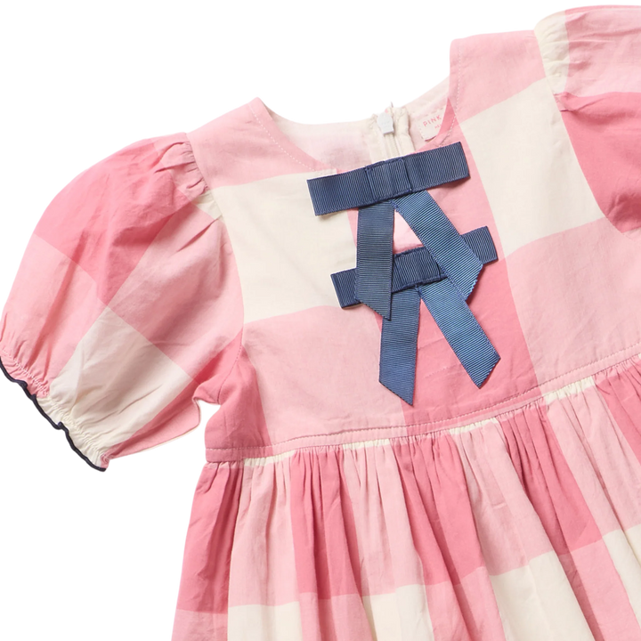 Baby Girls Hermione Dress Set - Pink Check