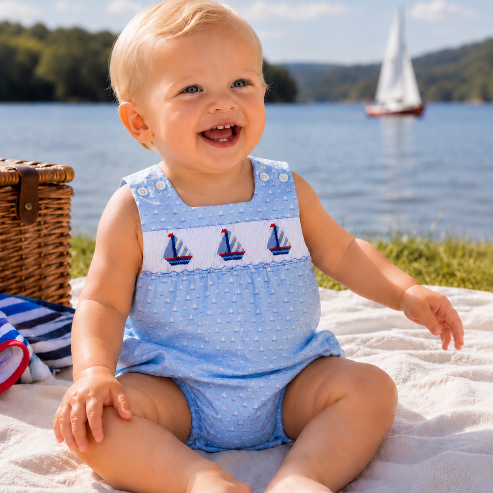 Smocked Sailboat Bubble