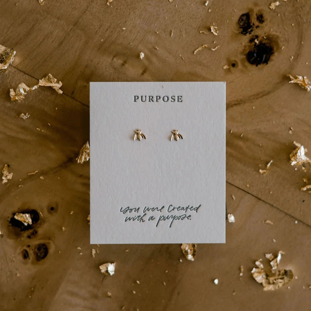 Purpose Earring Studs – K&K's Giving Tree
