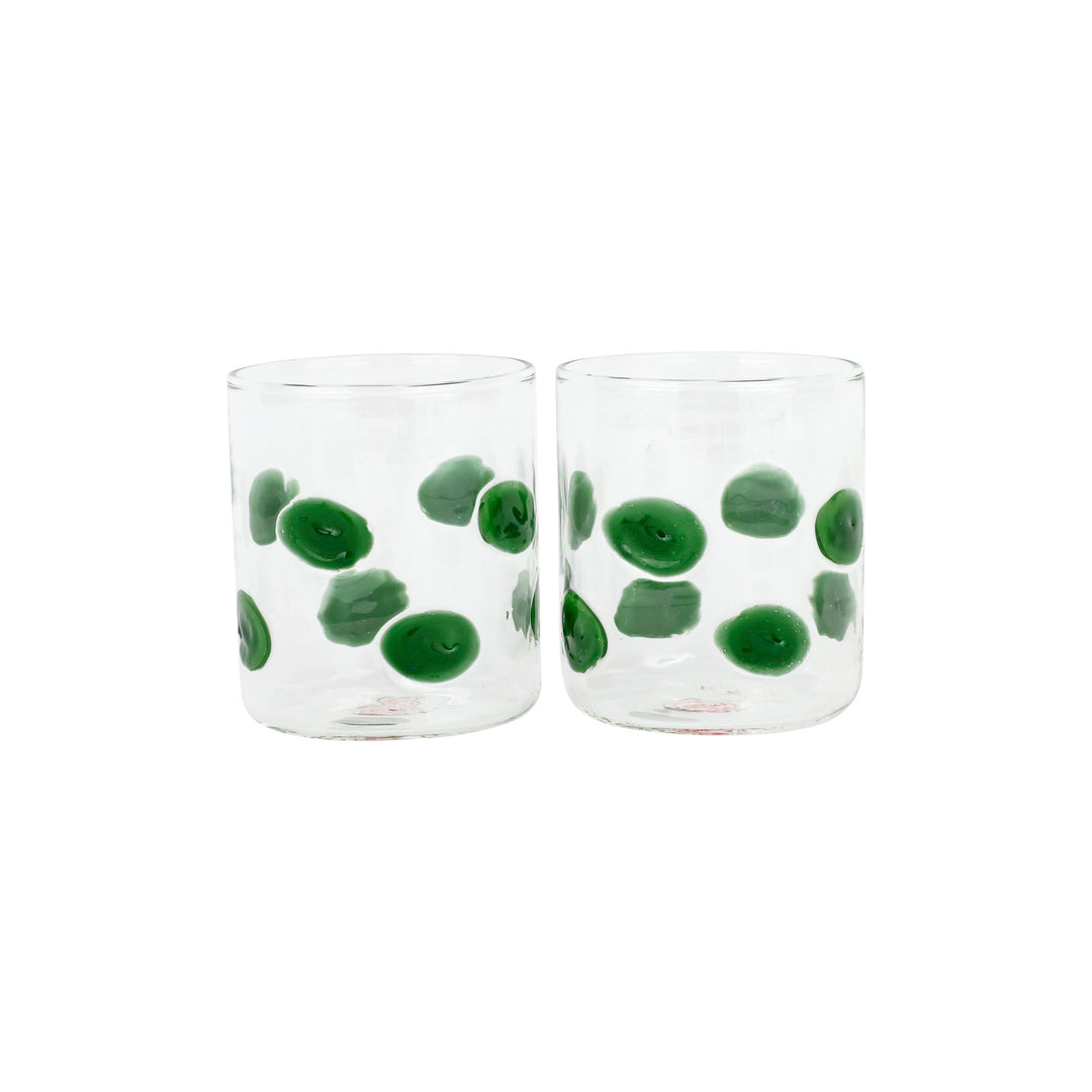 Drop Green Double Old Fashioned - Set of 2