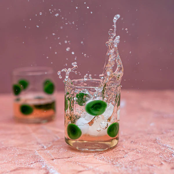 Drop Green Double Old Fashioned - Set of 2