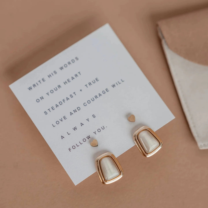 Courage + A Soft Heart Earring Set
