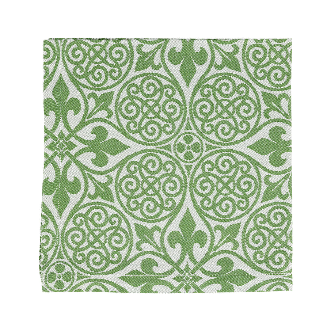 Damask Green Napkins - Set of 4