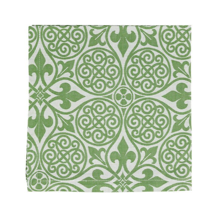 Damask Green Napkins - Set of 4
