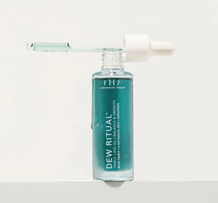 Dew Ritual ™ Triple lipid oil, farmhouse fresh, hydrating and nourishing  with 8 botanical oils