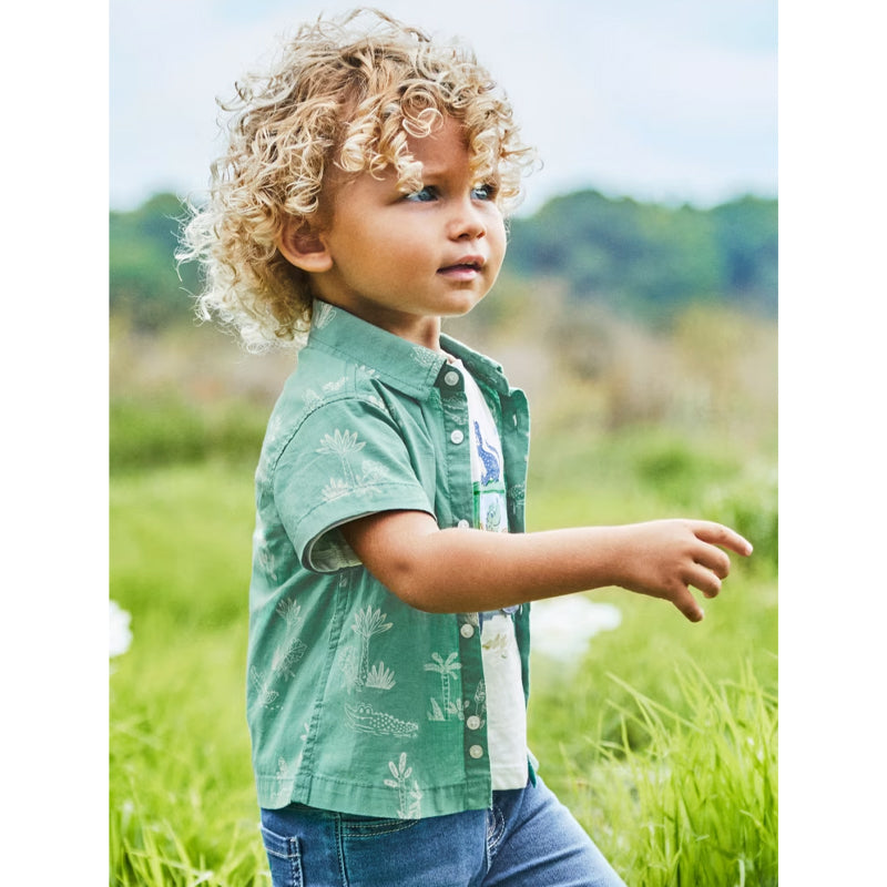 Eucalyptus Printed Short Sleeve Shirt