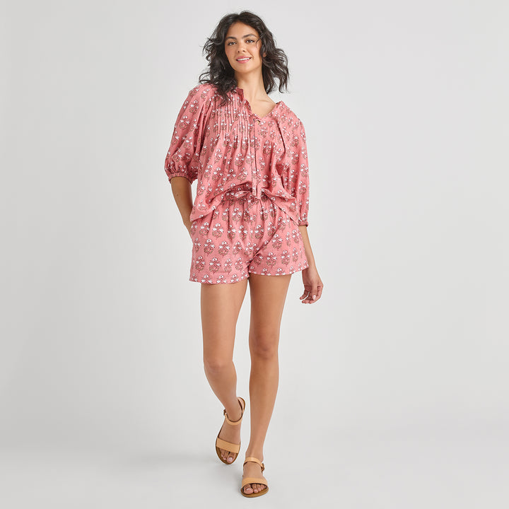 Womens Indira Top - Pink Strawflower