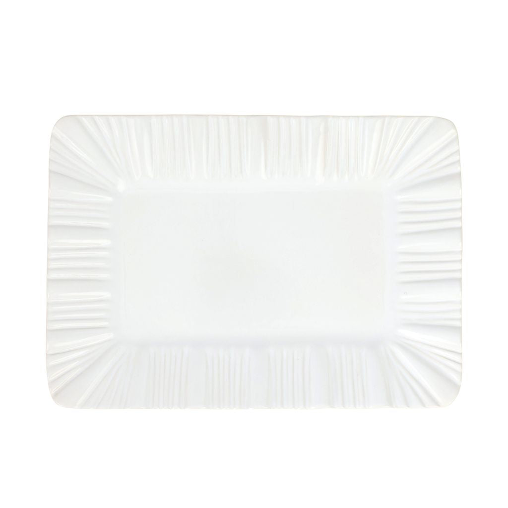 Bari White Rectangular Platter