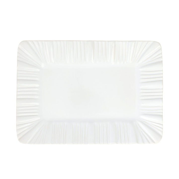 Bari White Rectangular Platter