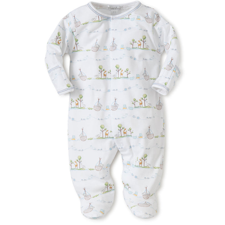 Noah's Print Footie - Blue