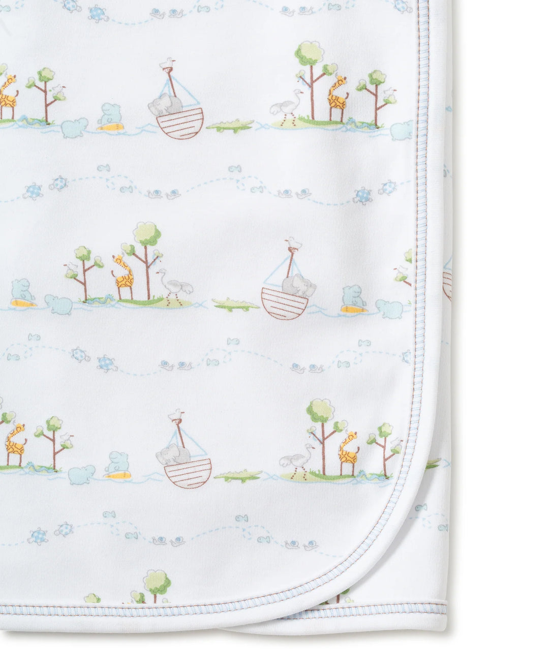 Noah's Print Blanket - Blue