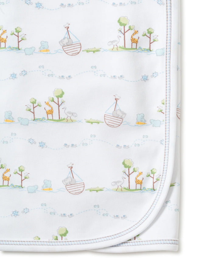 Noah's Print Blanket - Blue