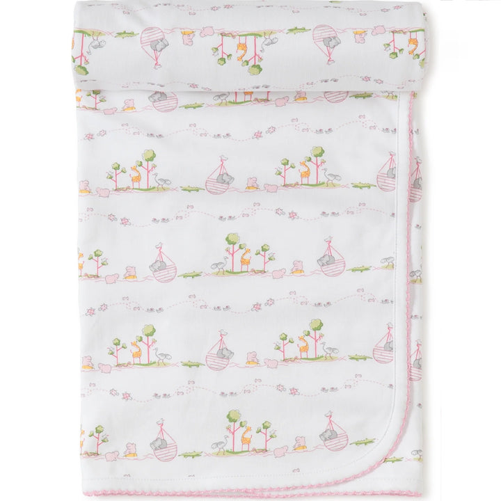 Noah's Print Blanket - Pink
