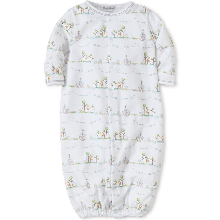 Noah's Print Convertible Gown - Blue