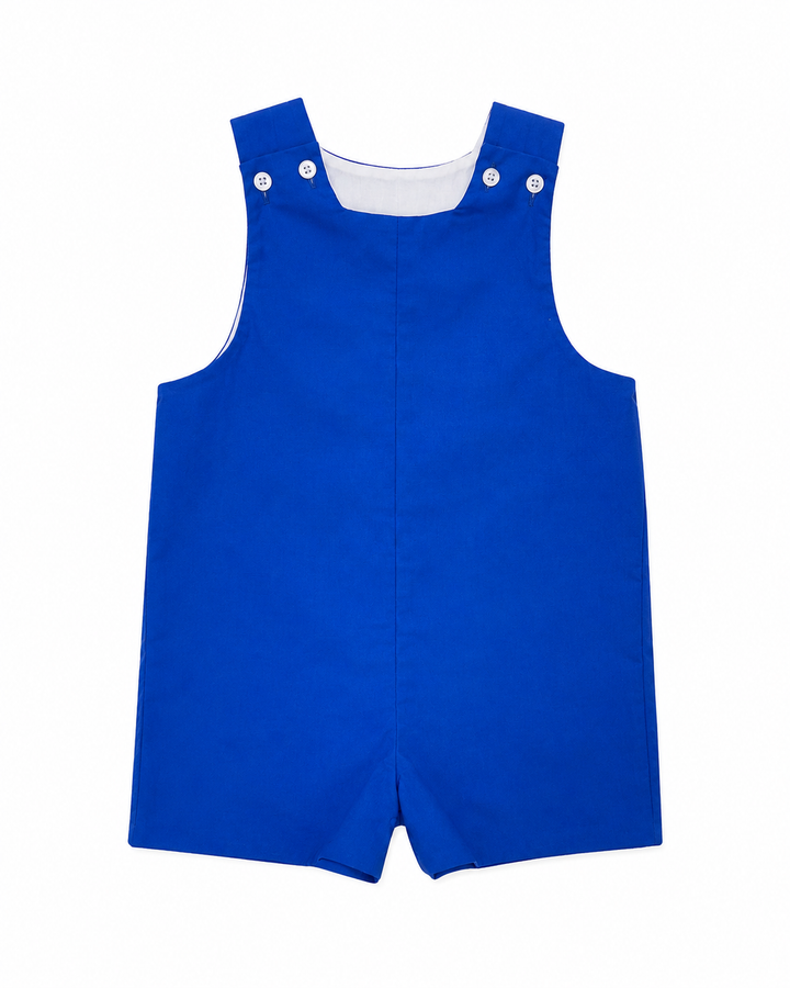 Cobalt Blue Short John John W/ Tabs