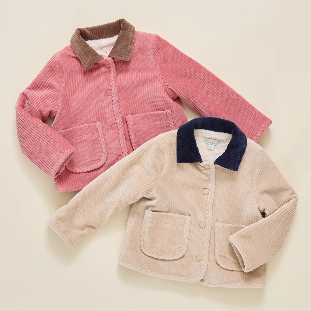 Boys Jace Plush Jacket - Khaki
