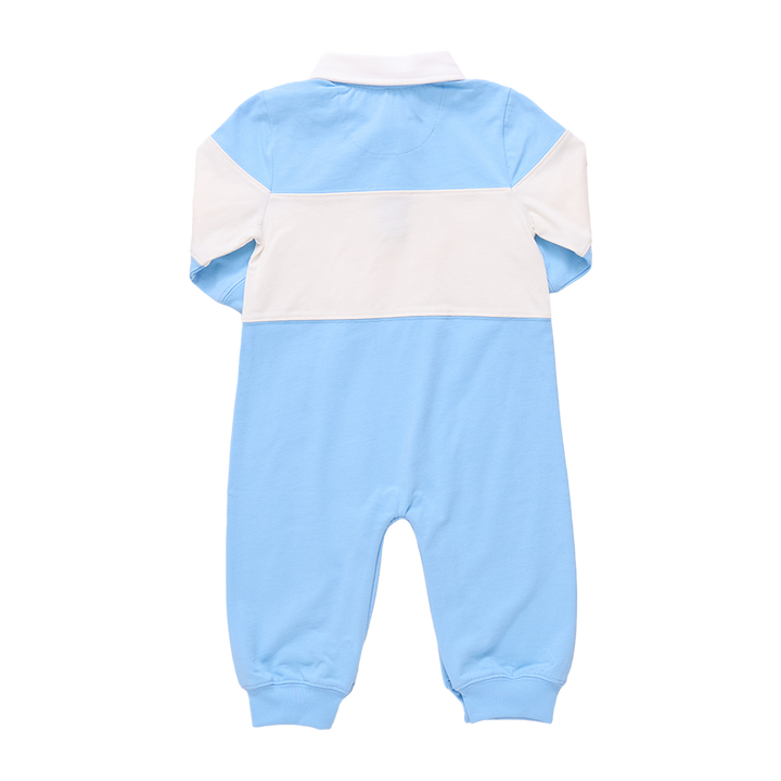 Baby Boys Albert Rugby Jumper - Blue & White