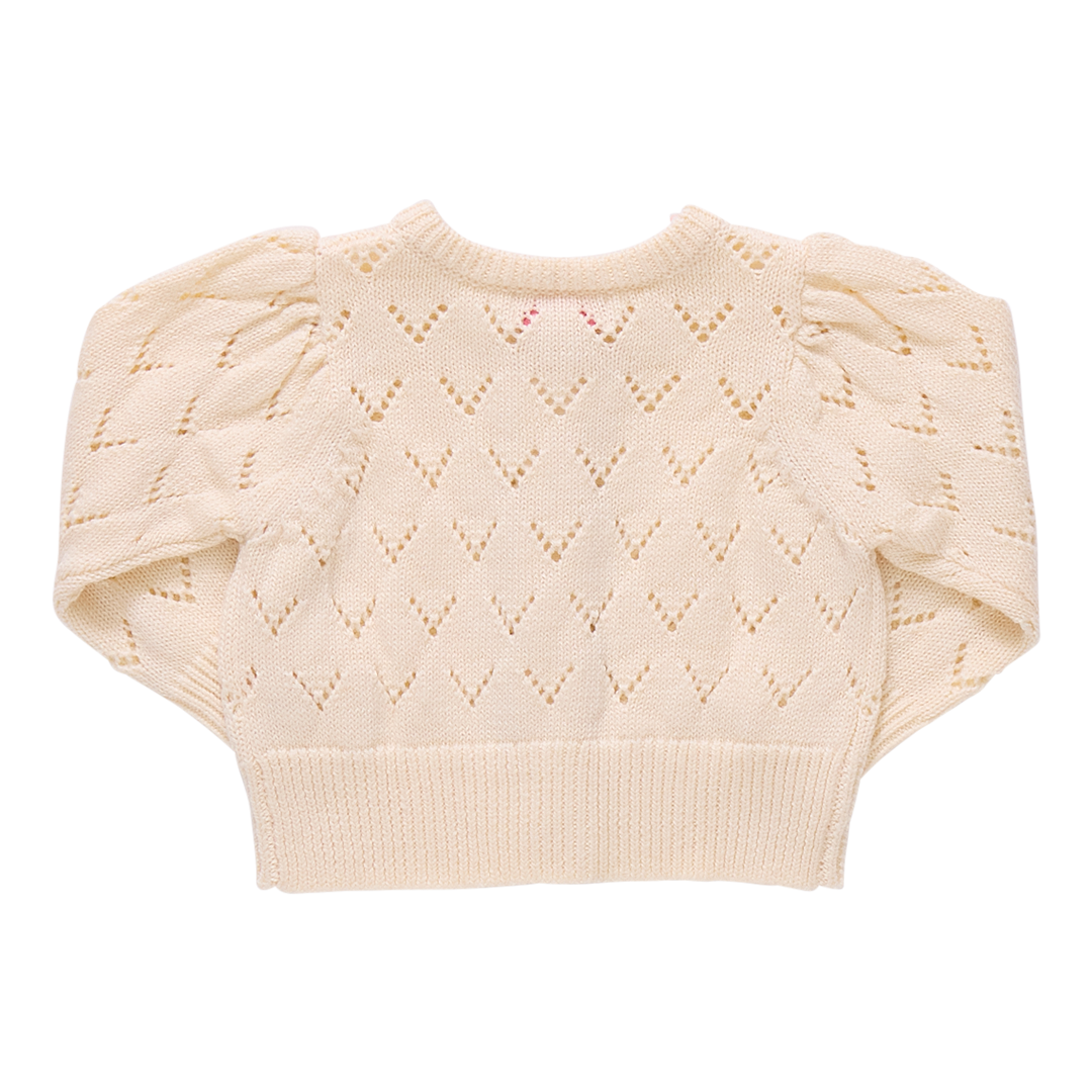 Girls Connie Sweater - Ivory