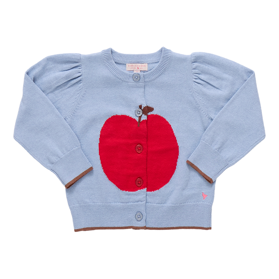 Girls Constance Sweater - Light Blue Apple