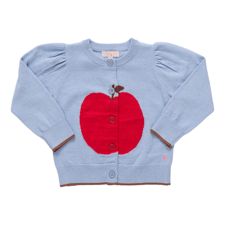 Girls Constance Sweater - Light Blue Apple
