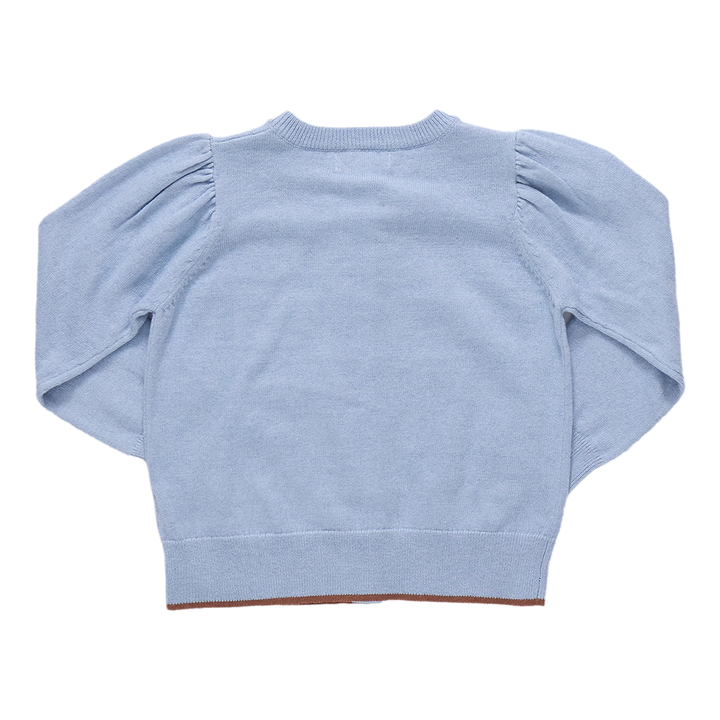 Girls Constance Sweater - Light Blue Apple