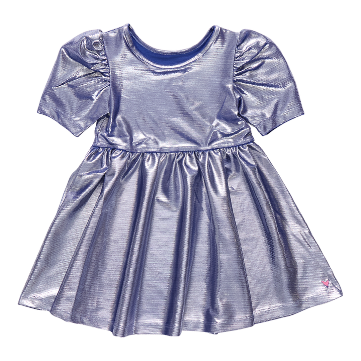Girls Lame Laurie Dress - Royal Blue
