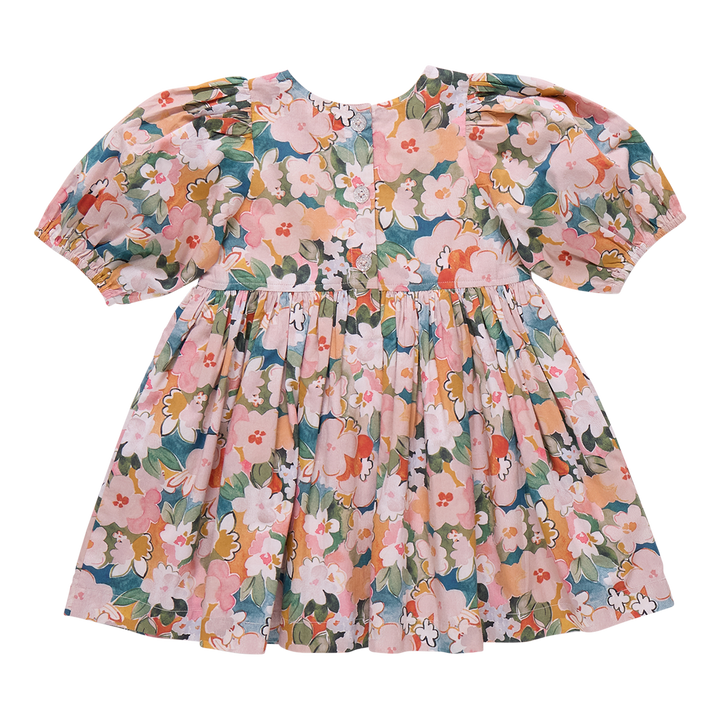 Girls Evelyn Dress - Watercolor Floral