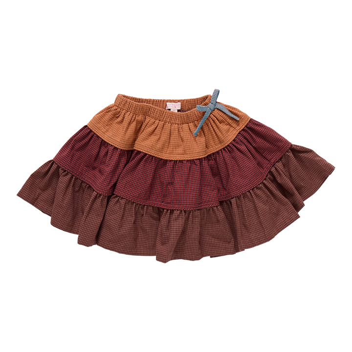 Girls Allie Skirt - Mixed Checks