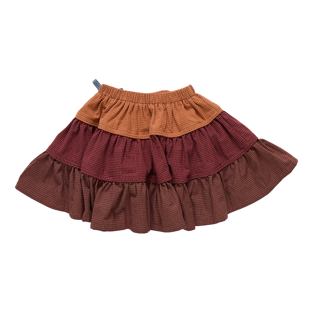 Girls Allie Skirt - Mixed Checks