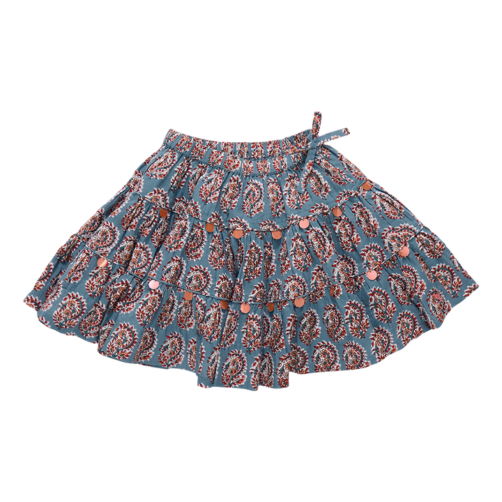 Girls Allie Skirt - Blue Paisley