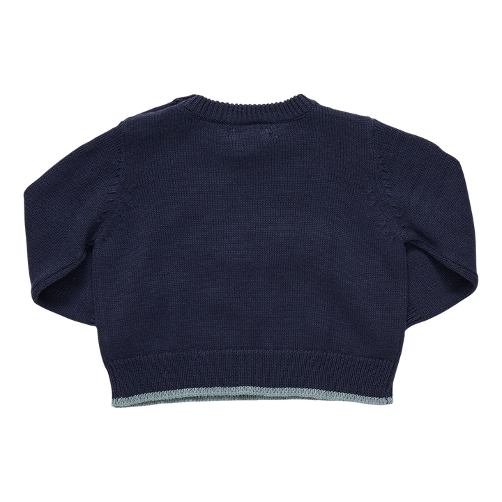Boys Oliver Sweater - Navy Mallard