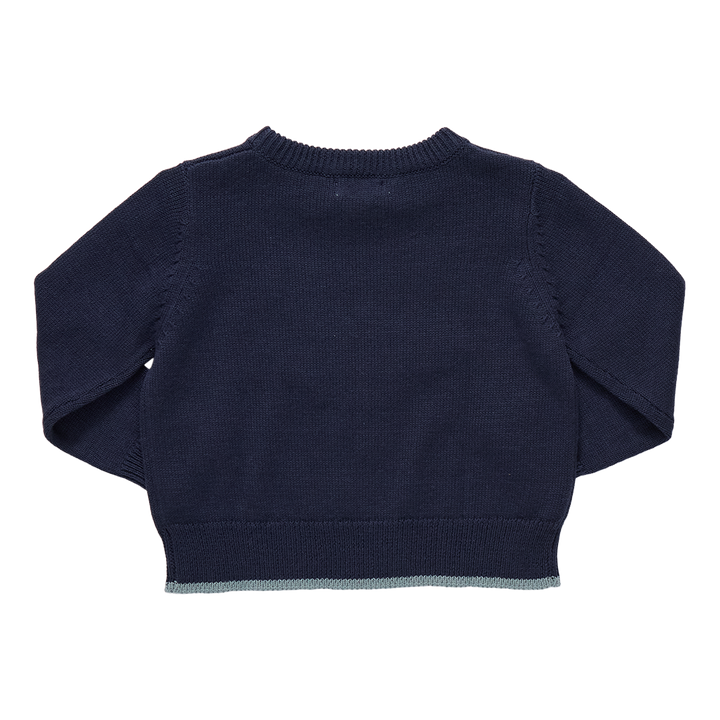 Baby Boys Oliver Sweater - Navy Mallard