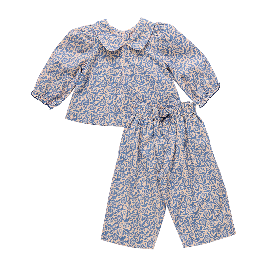 Baby Girls Dawson 2-Piece Set - Blue Climbing Floral